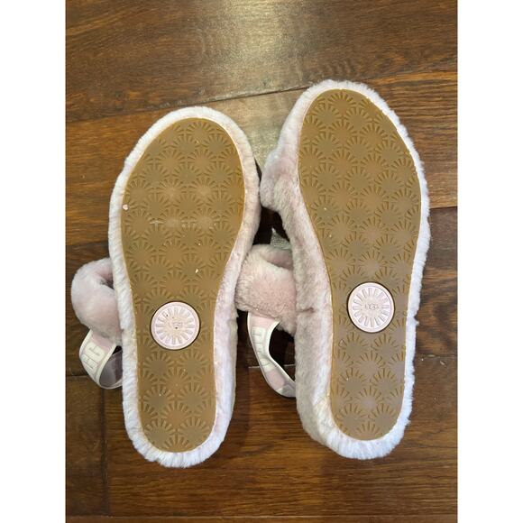 Ugg Slip-on Fuzzy Fluff Yeah Slippers Women Size 9 Purple Slippers Casual - Picture 5 of 6